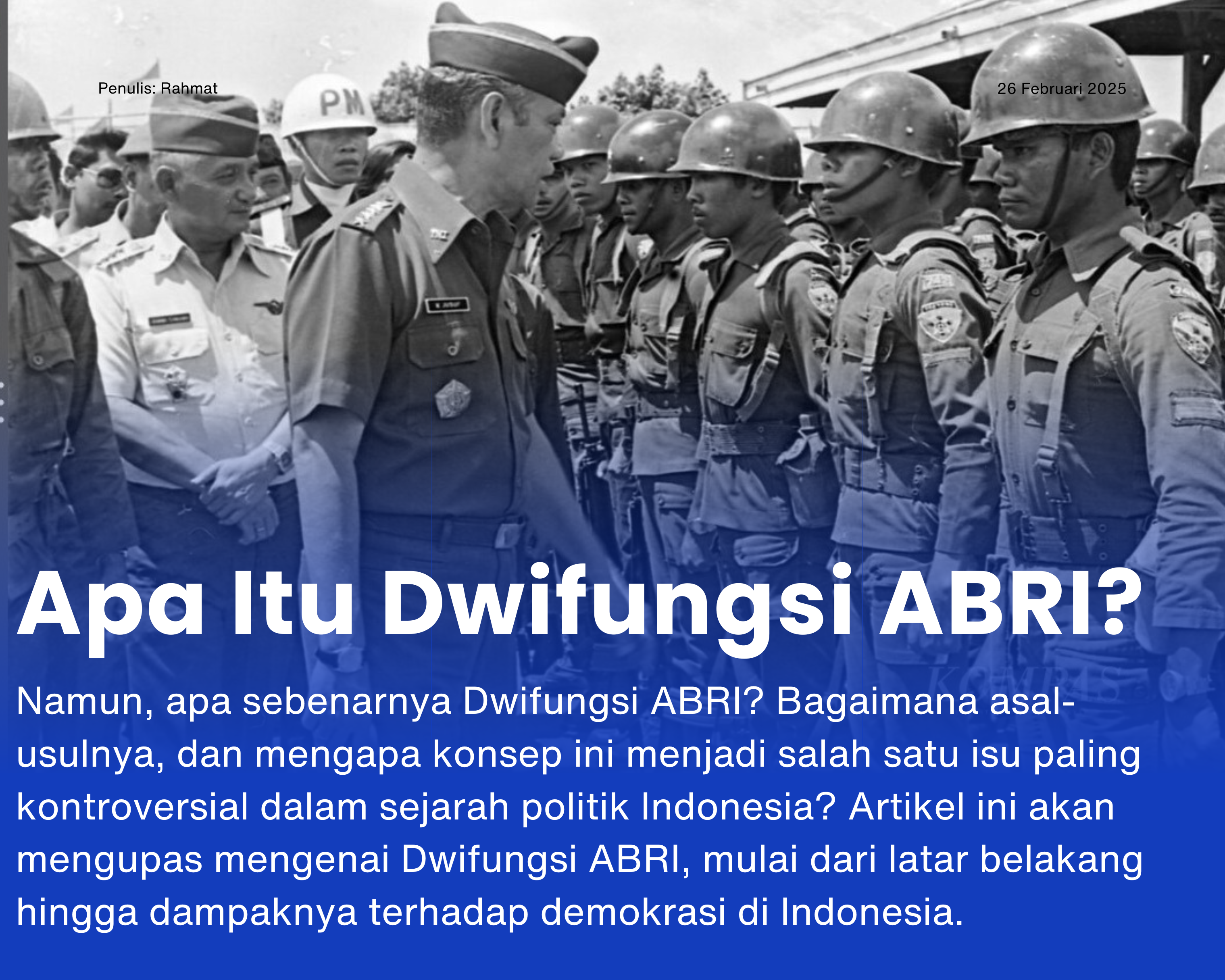 Cover for Apa Itu Dwifungsi ABRI?