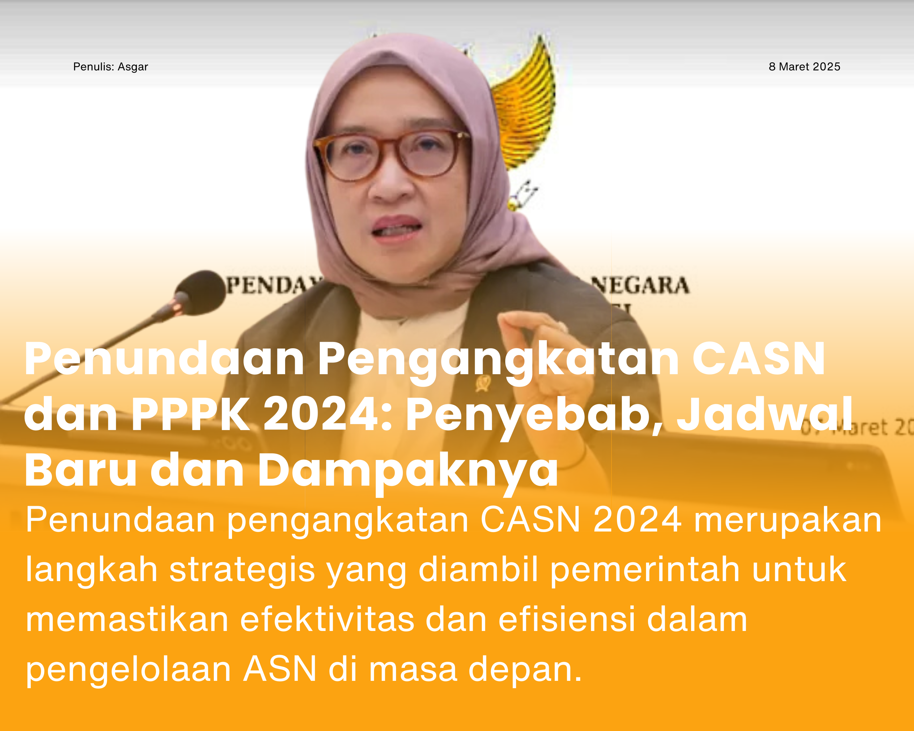 Cover for Penundaan Pengangkatan CASN dan PPPK 2024: Penyebab, Jadwal Baru dan Dampaknya