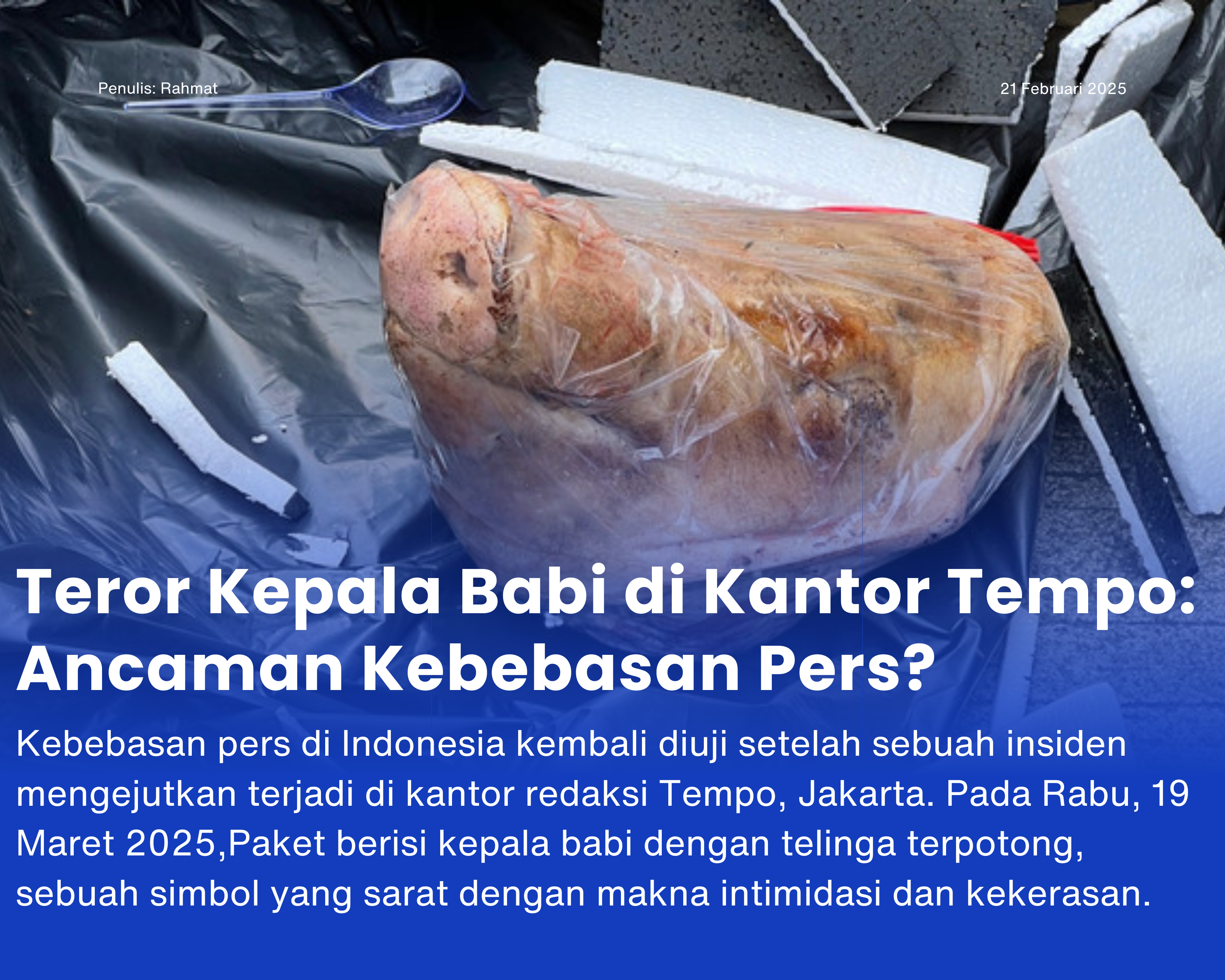 Cover for Teror Kepala Babi di Kantor Tempo: Ancaman Kebebasan Pers?