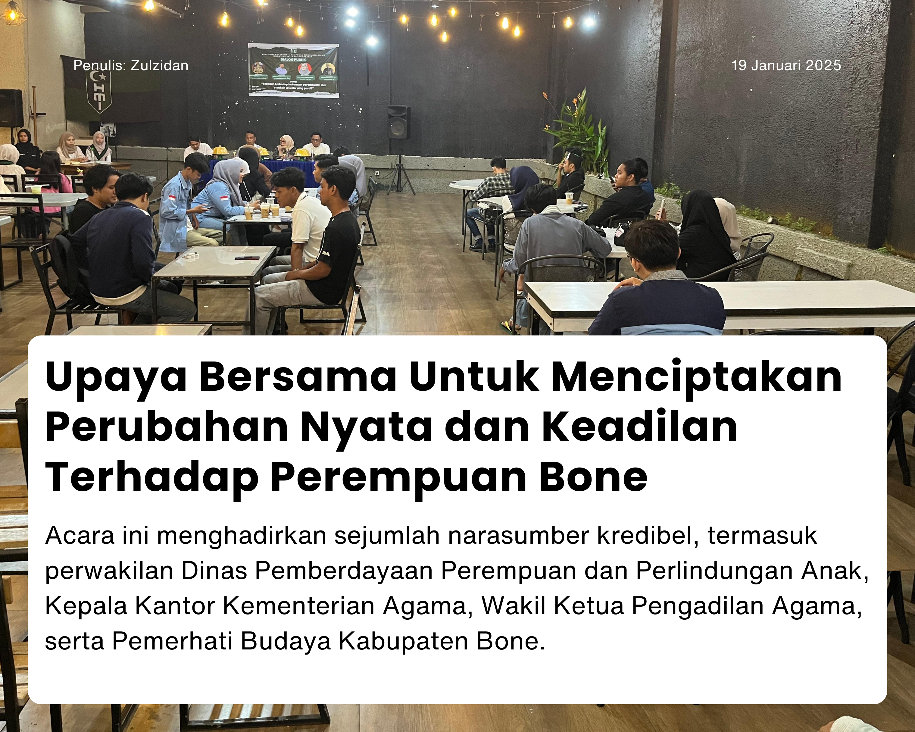 Cover for Upaya Bersama Untuk Menciptakan Perubahan Nyata dan Keadilan Terhadap Perempuan Bone