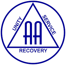 The logo of Alcoholics Anonymous.