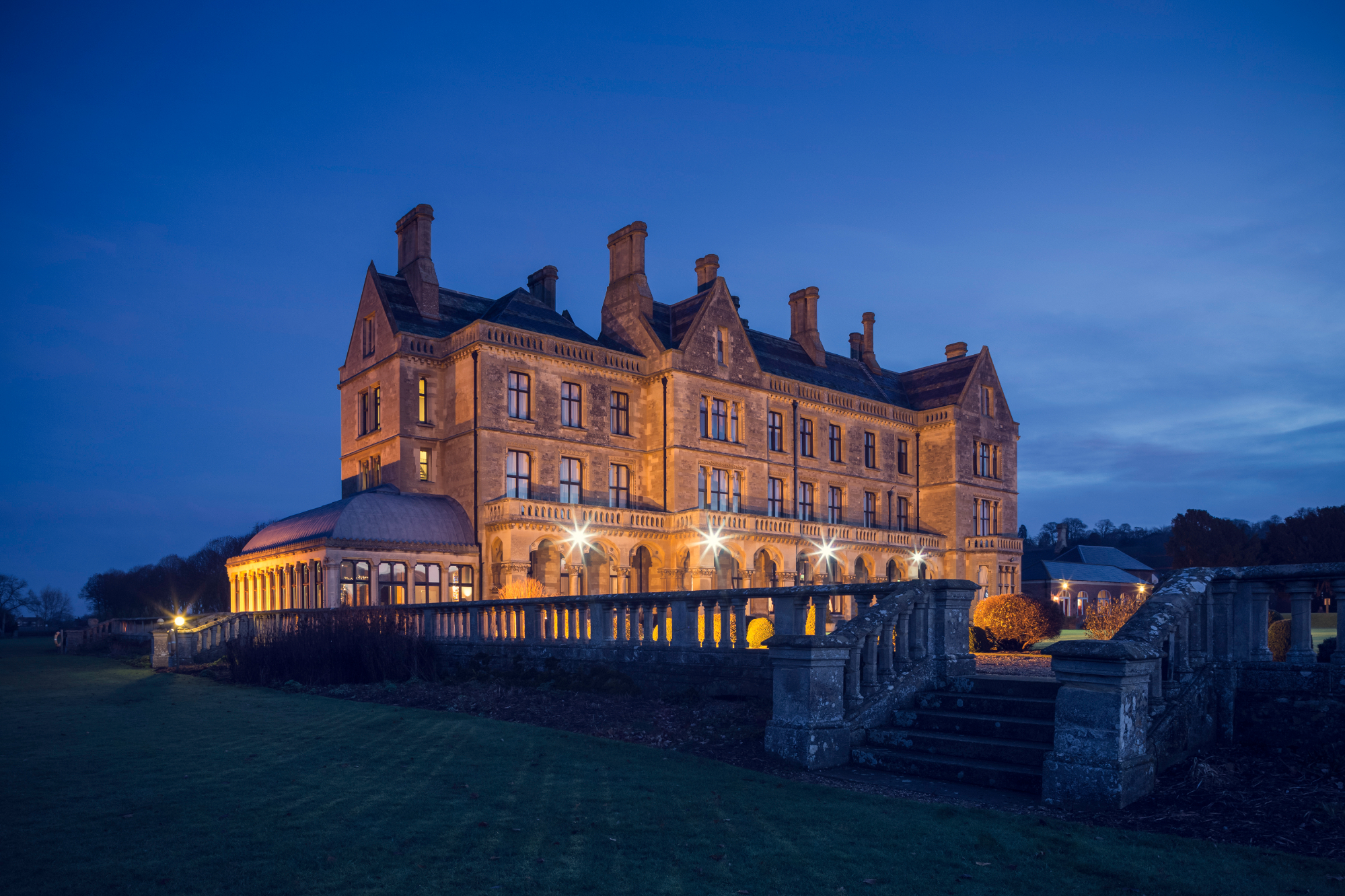 Walton Hall Exterior Night