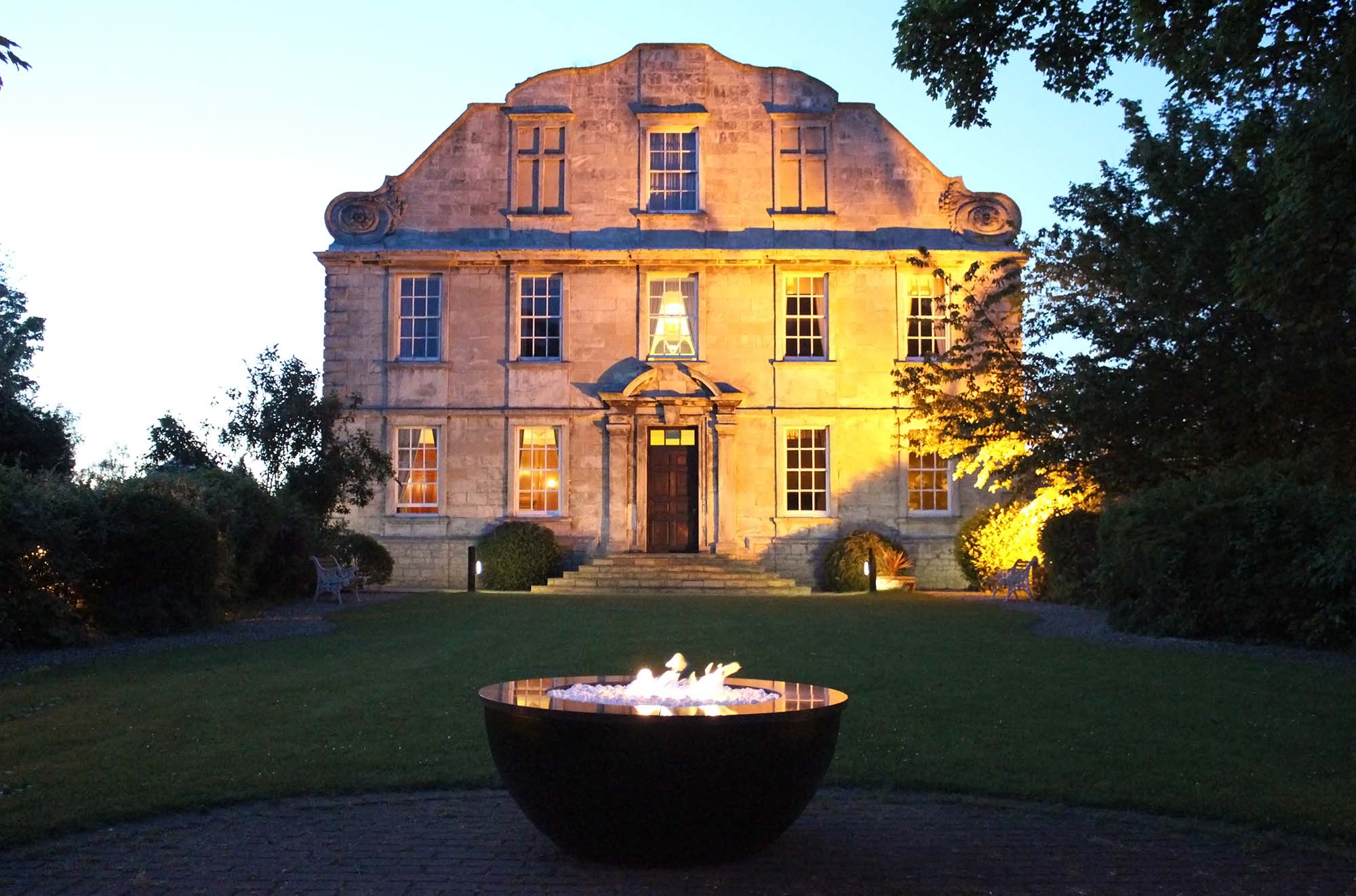 Evening Shot With Fire Table