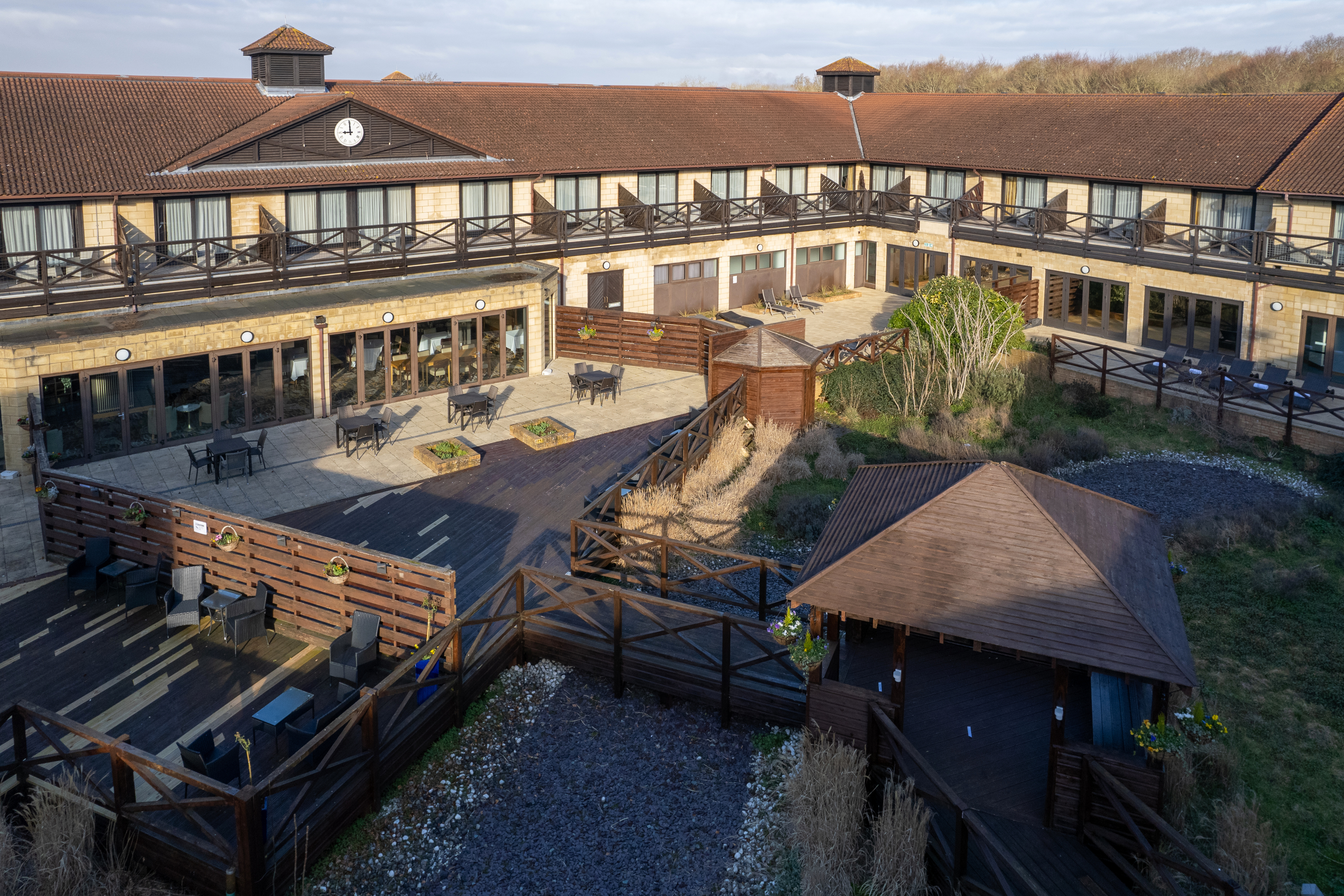 Hampshire Court Drone Exterior 6