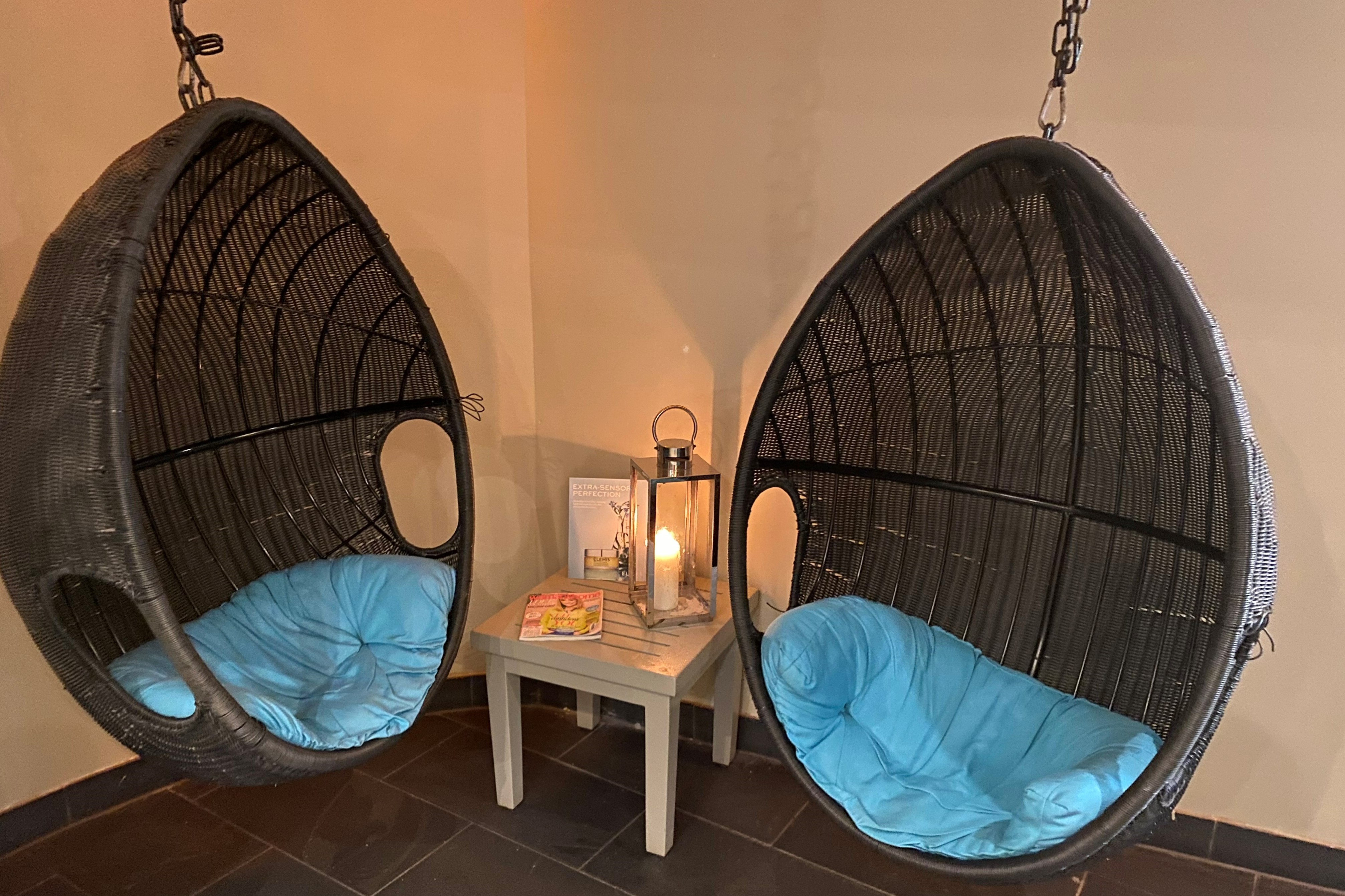 The Morritt Hotel And Garage Spa   Hanging Chairs