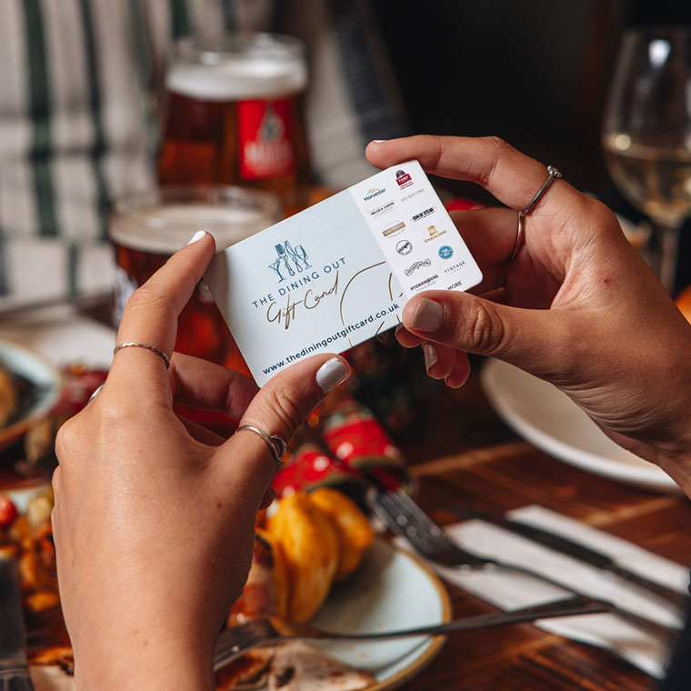 Block Banner About Dining Out Card