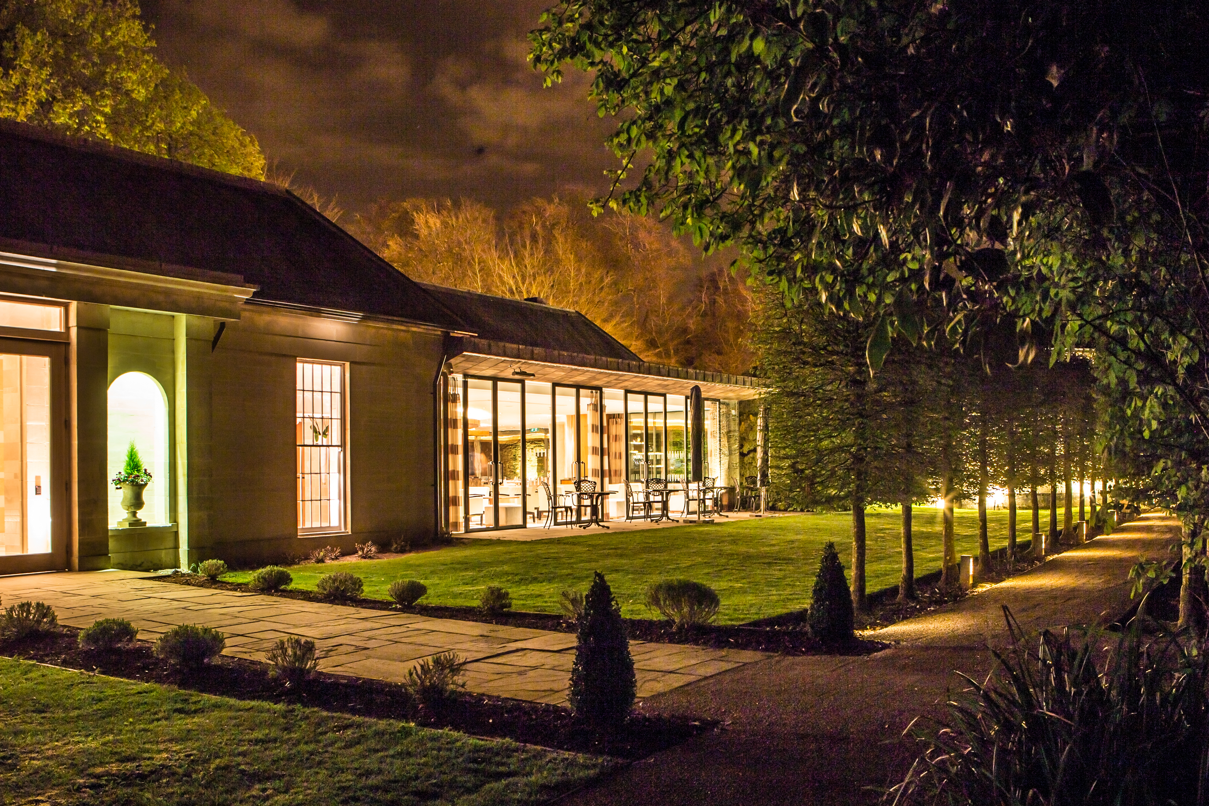 Lucknam Park   Night Garden