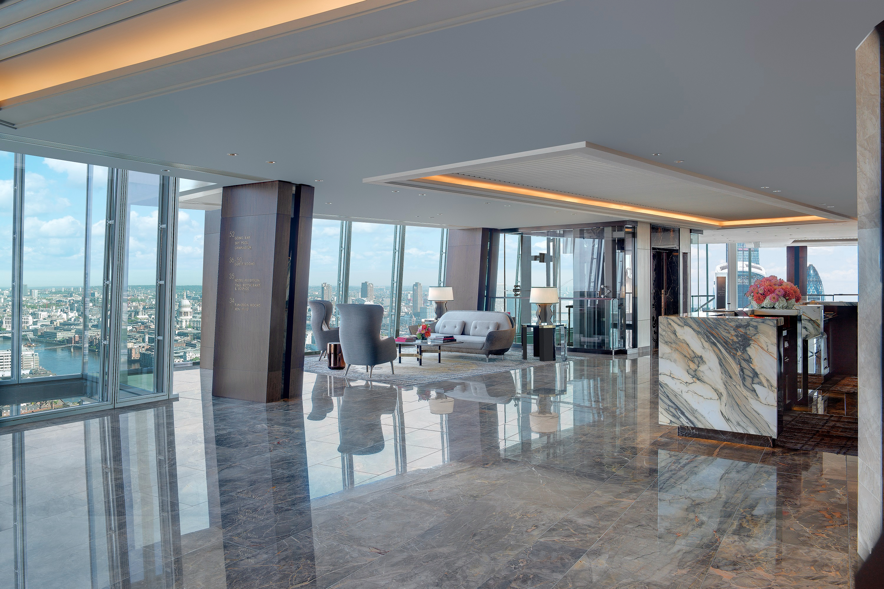 Shangri La Hotel, At The Shard, London   Sky Lobby
