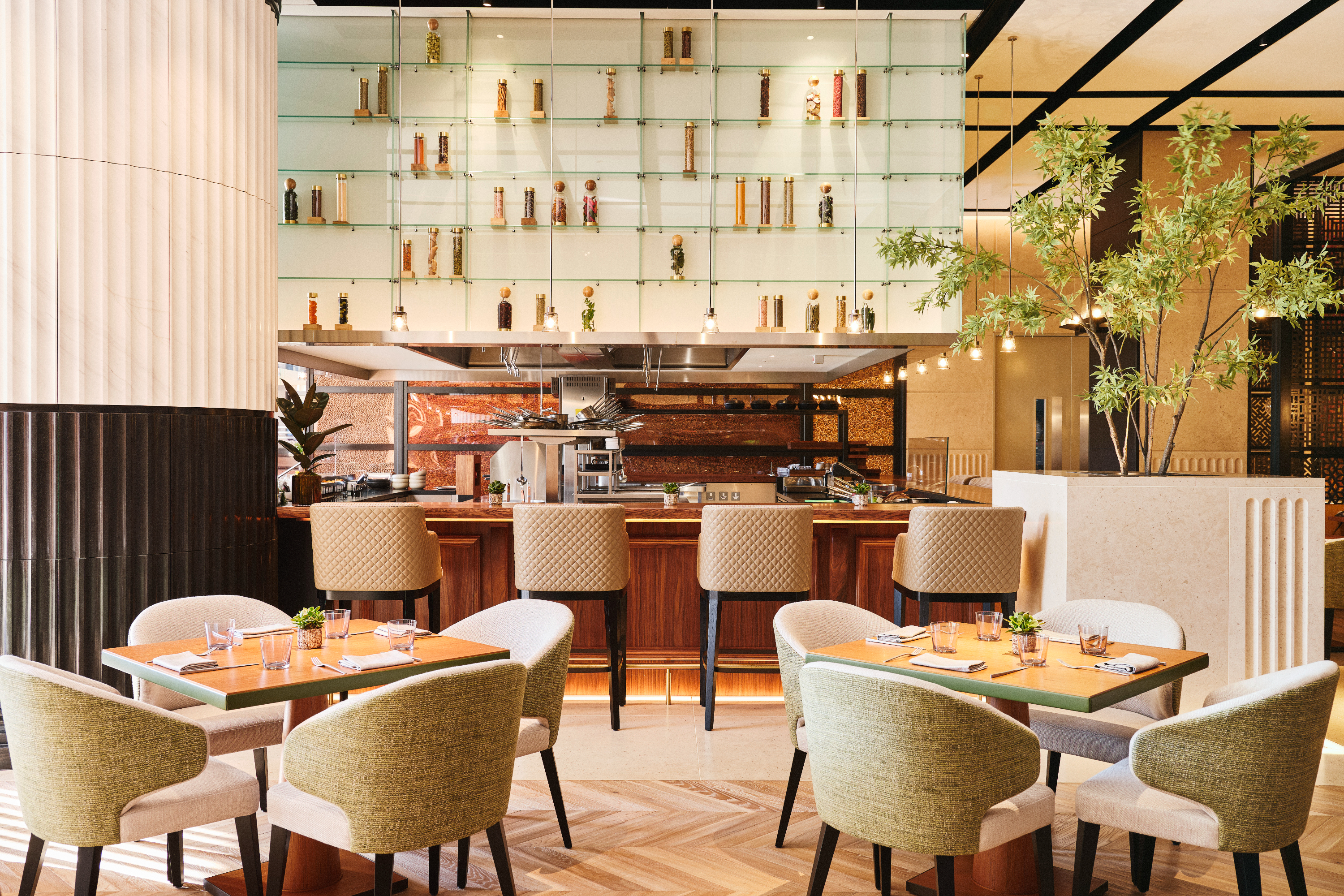 Nine Elms Kitchen Terrace Open Kitchen Wide View