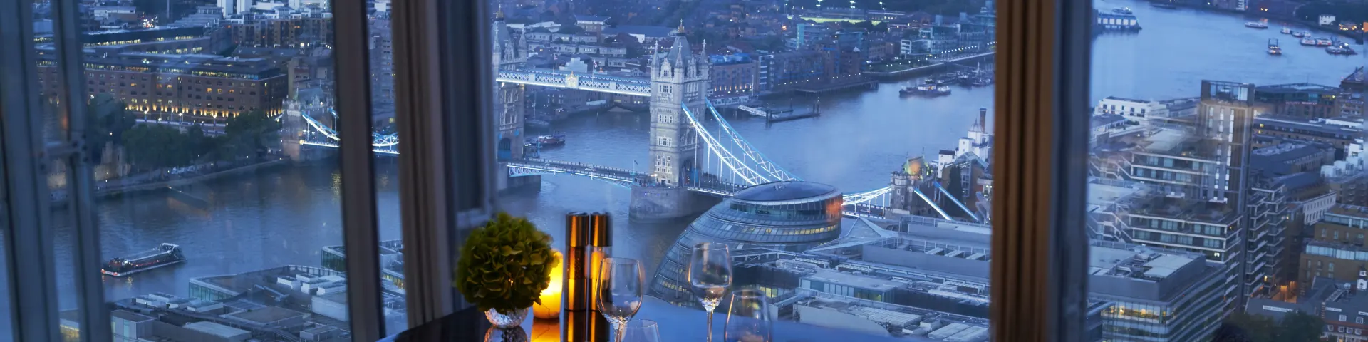 Shangri La Hotel, At The Shard, London, Ting Restaurant, Table With View