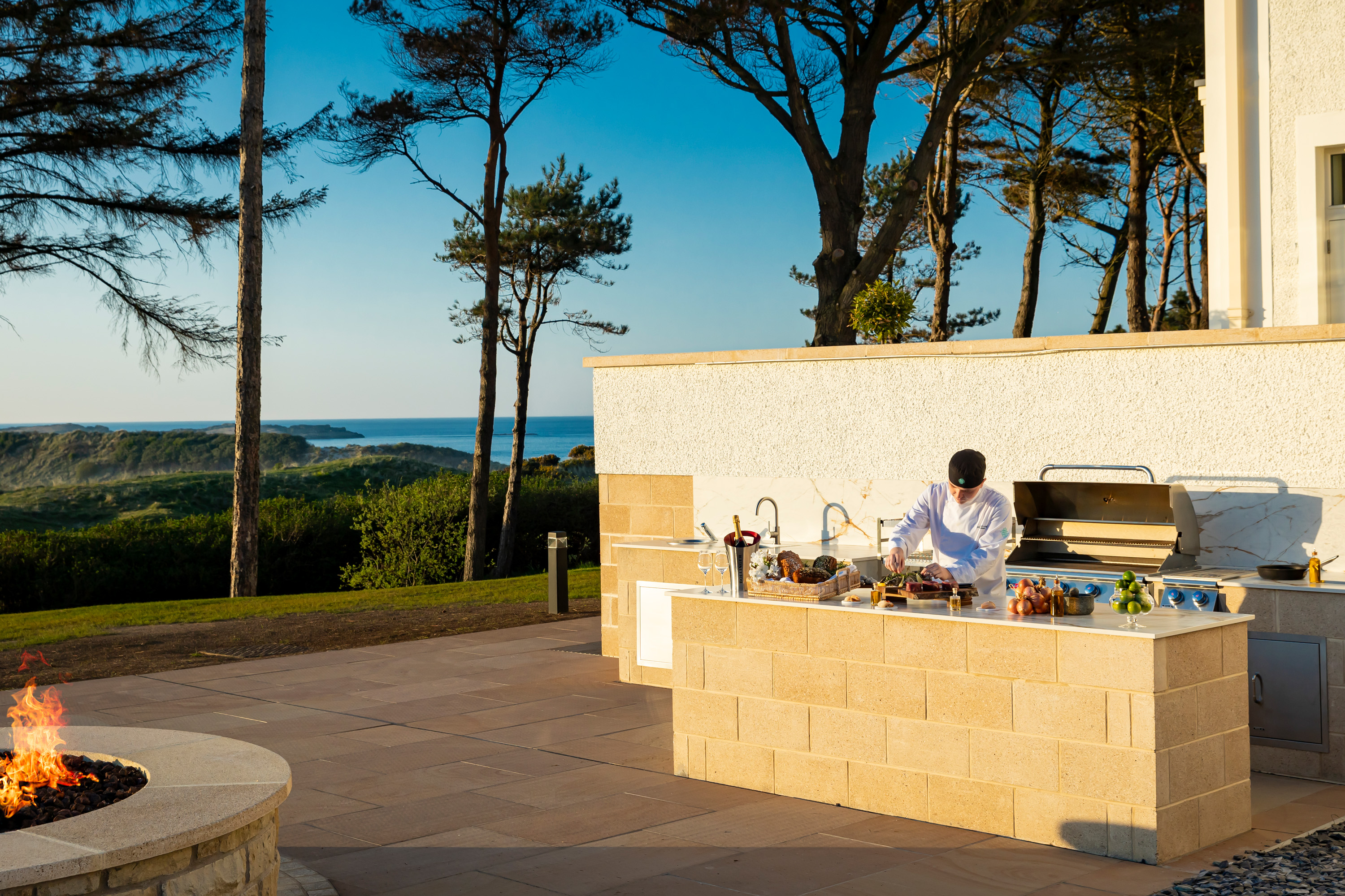 Dunluce Lodge   Firepit