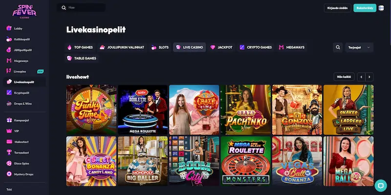 spinfever-casino-livepelit