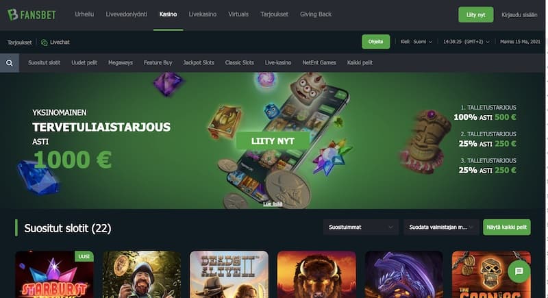 fansbet-etusivu