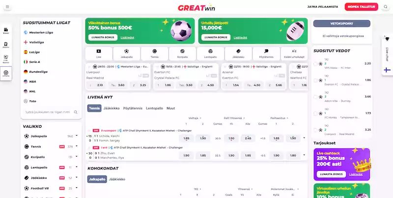 greatwin-vedonlyonti