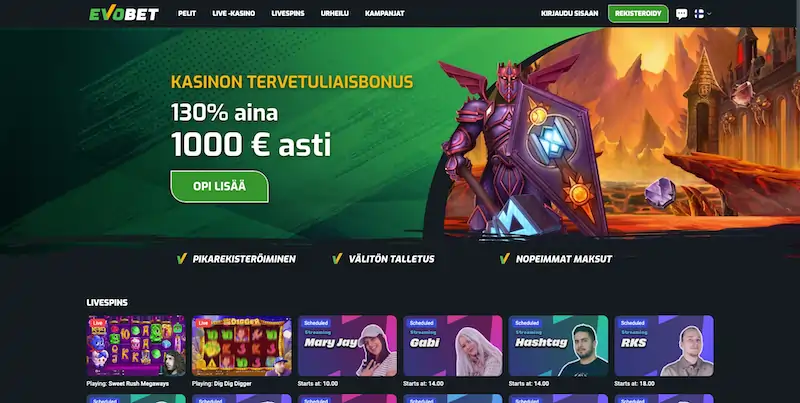 evobet-etusivu