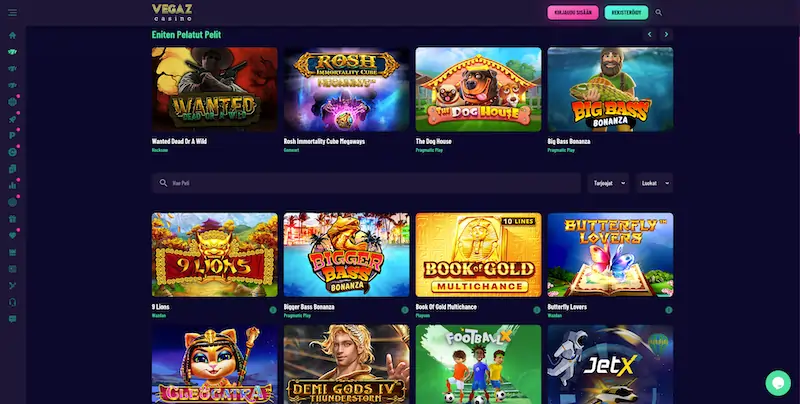 vegaz-casino-pelit