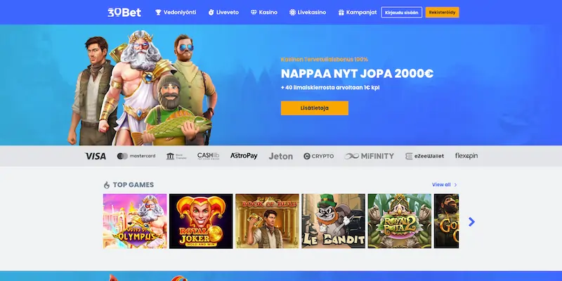 30bet-etusivu