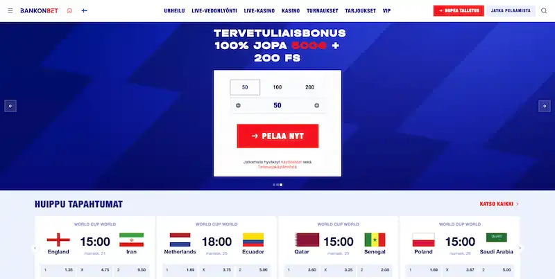 bankonbet-etusivu