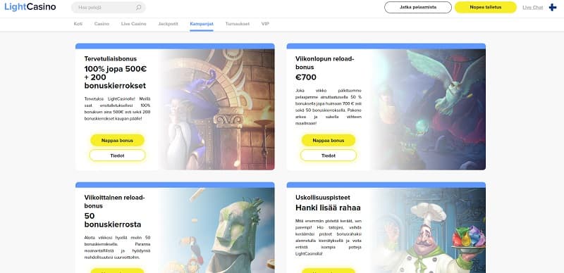 lightcasino-kampanjat
