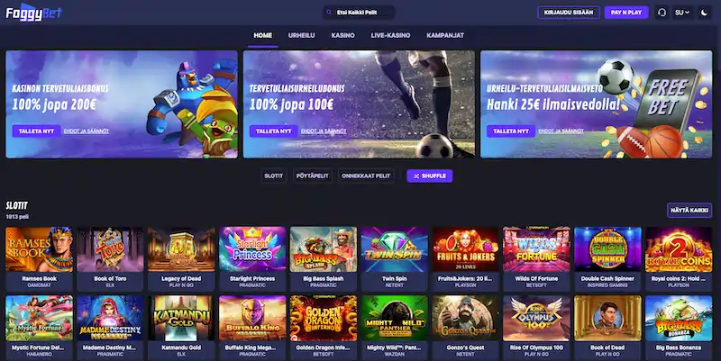 foggybet-etusivu