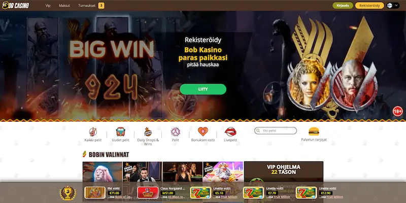 bob-casino-etusivu