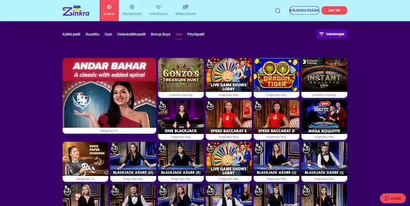 zinkra-casino-livekasino