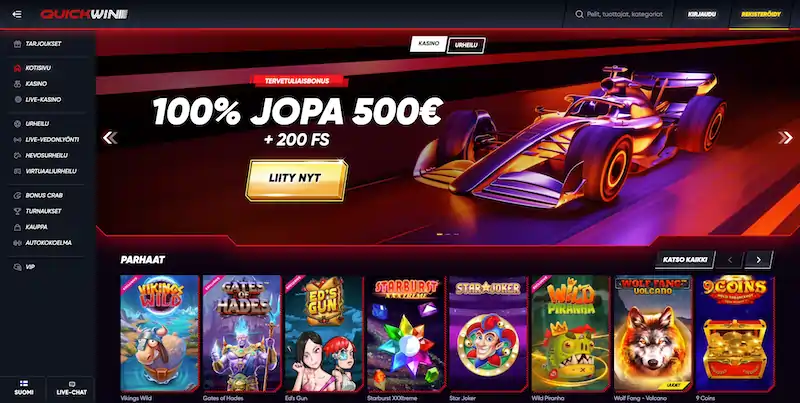 quickwin-casino-etusivu