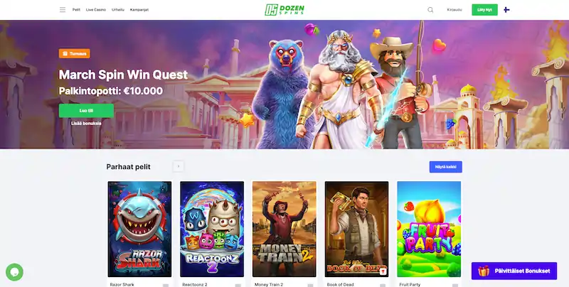 dozen-spins-etusivu