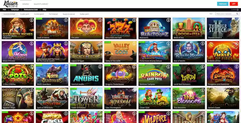 kaiser-slots-pelit