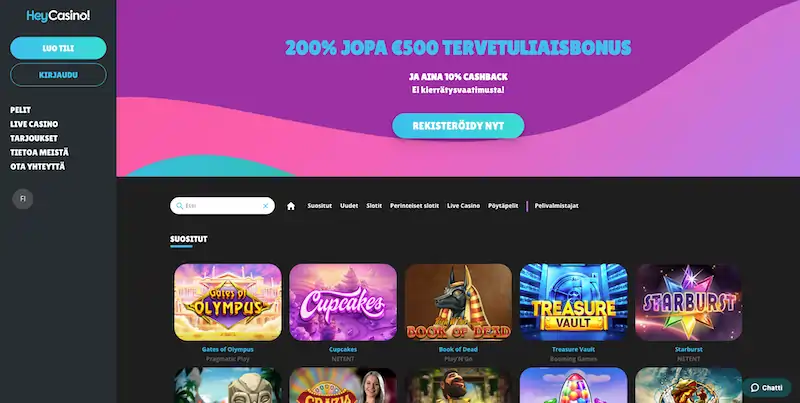hey-casino-etusivu