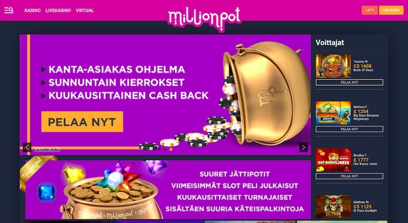 millionpot-etusivu