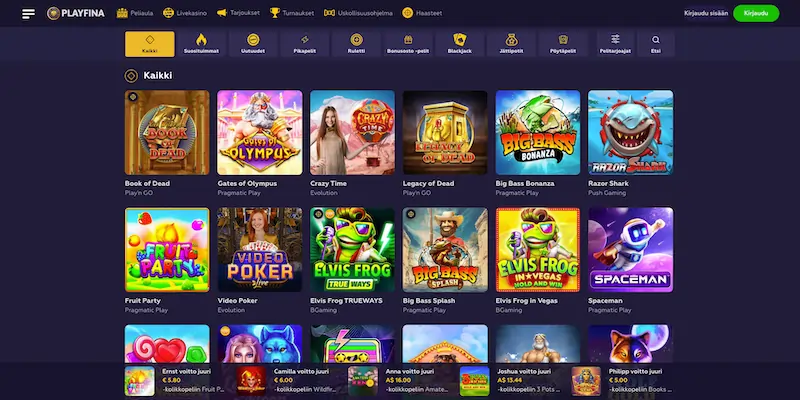 playfina-casino-pelit