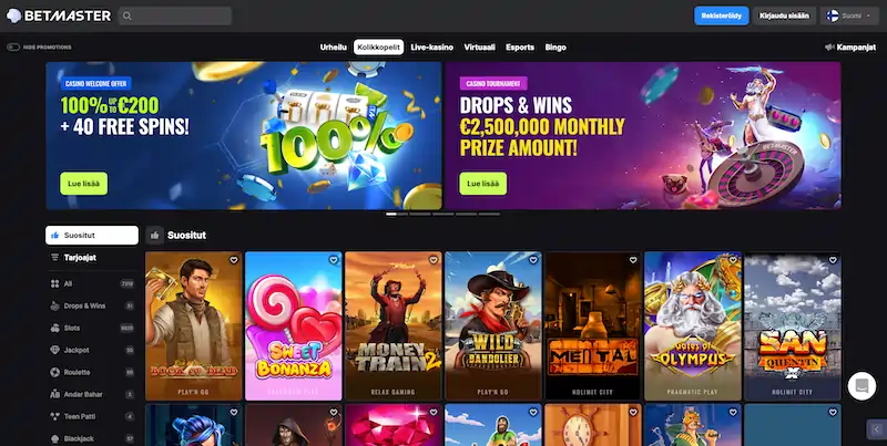 betmaster-etusivu