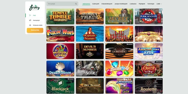 fruitycasa-pelit