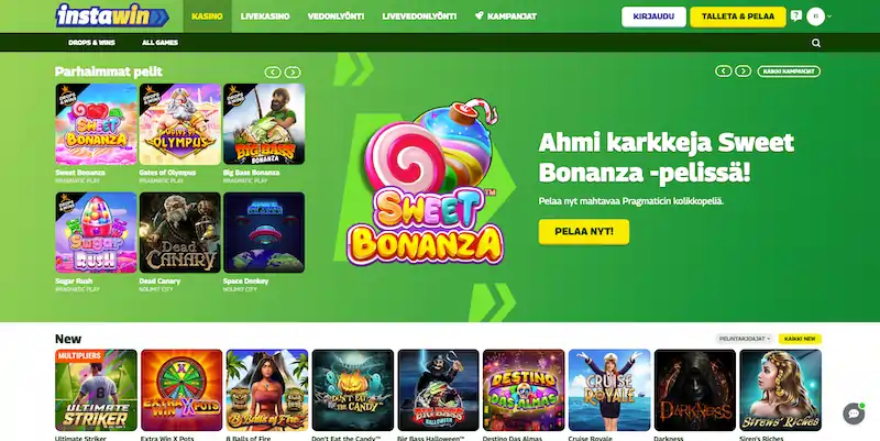 instawin-casino-etusivu