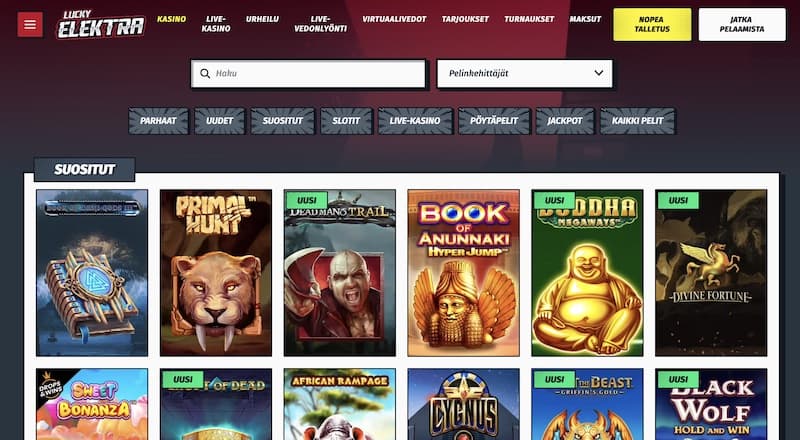 luckyelektra-pelit
