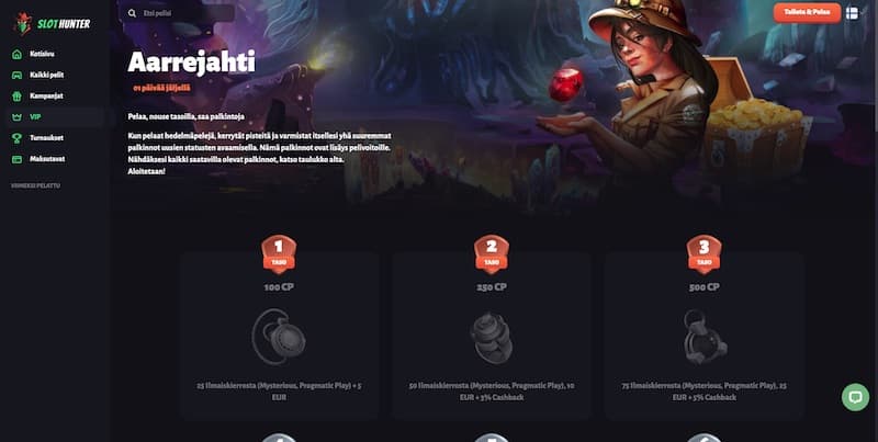 slothunter-kokemuksia