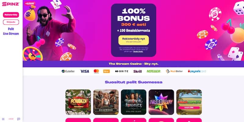 spinz-casino-etusivu