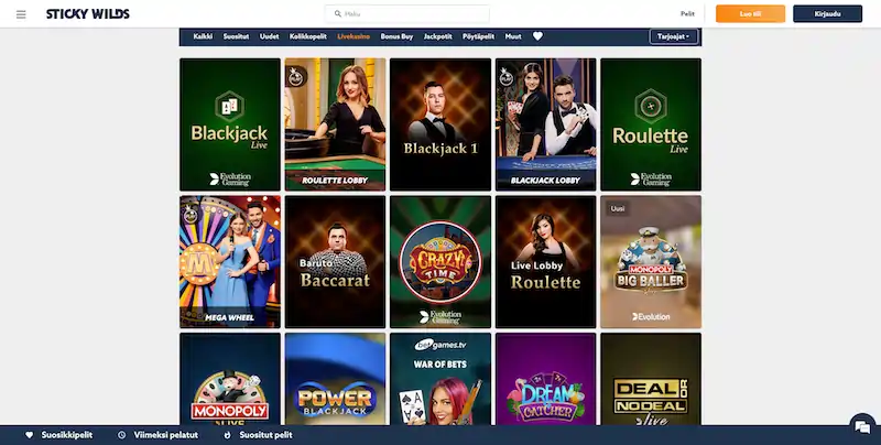 sticky-wilds-livepelit