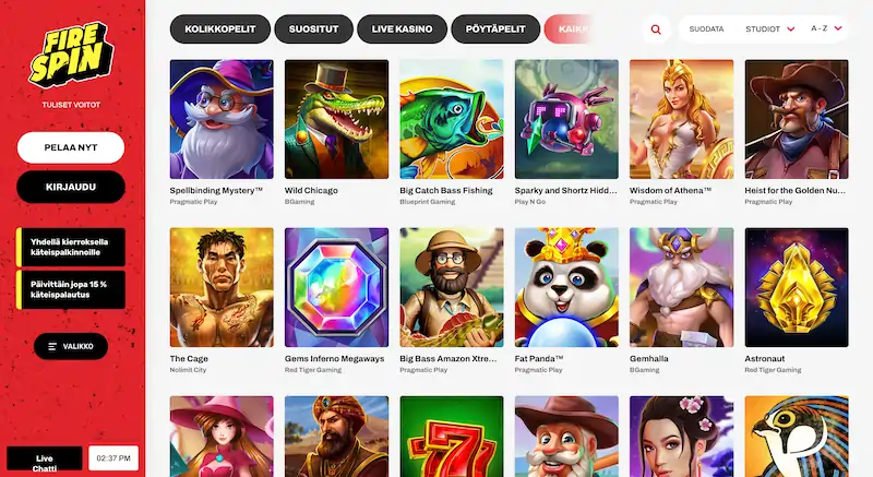 firespin-pelit