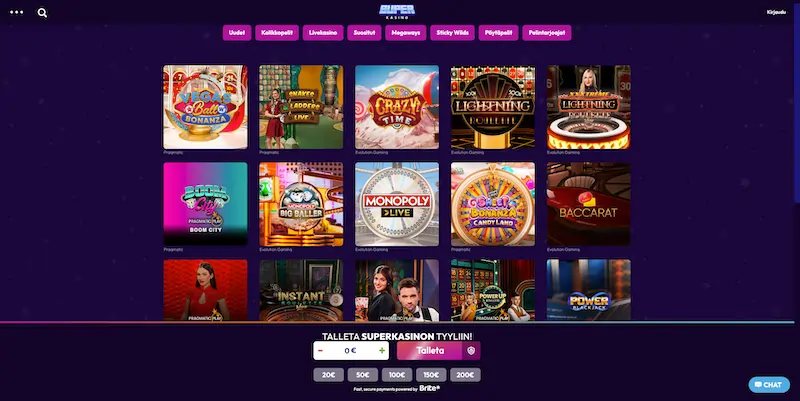 superkasino-livepelit