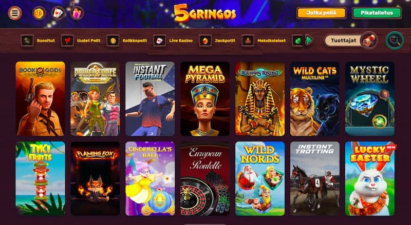 Exciting Slots at 5Gringo