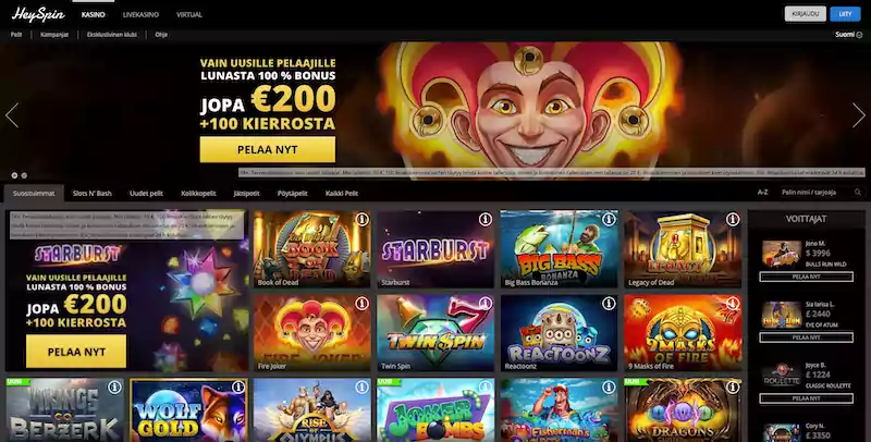 heyspin-etusivu