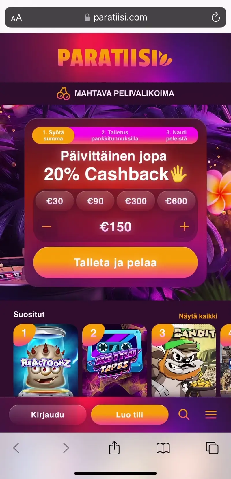 paratiisi-kasino-esittely