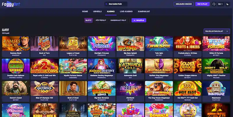 foggybet-pelit