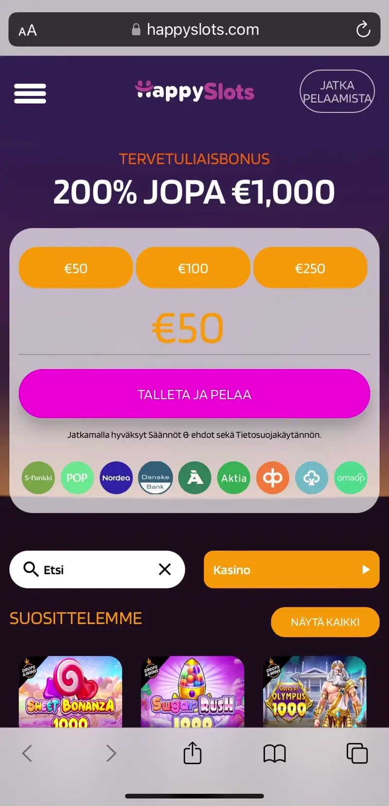 happyslots-casino-esittely