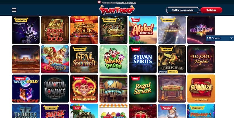 playtoro-slotit