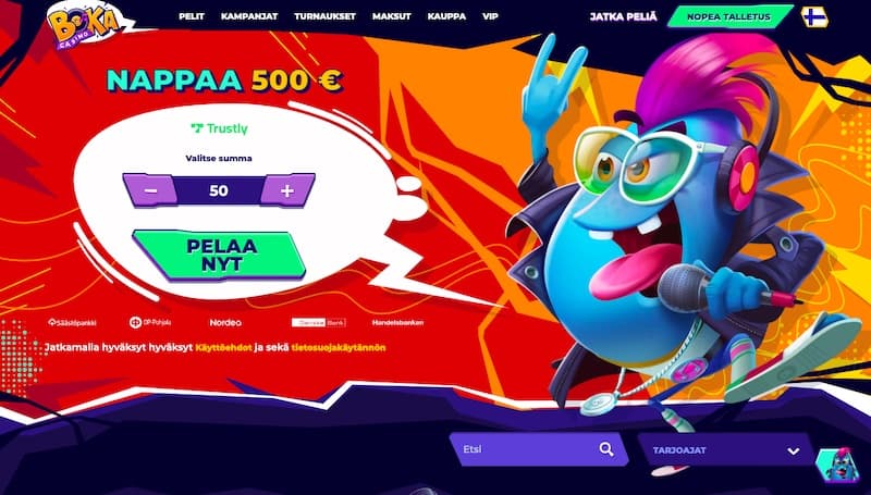 bokacasino-etusivu