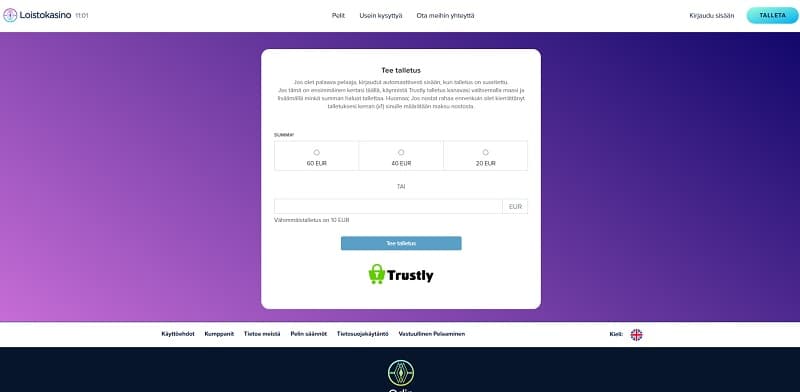 loistokasino-talletus