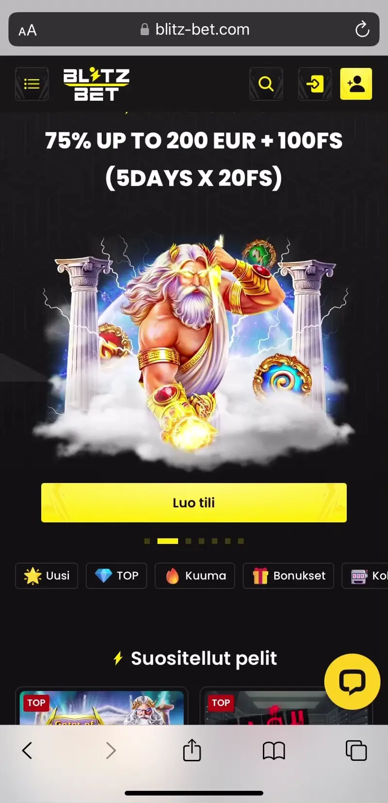 blitz-bet-esittely